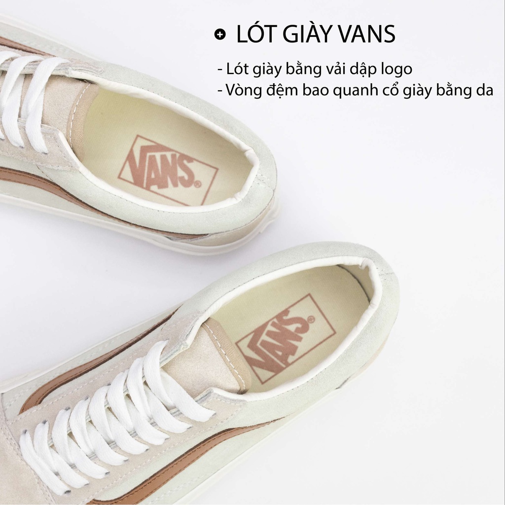 Vans old skool camel CHÍNH HÃNG nam nữ, giày vans cao cấp full box