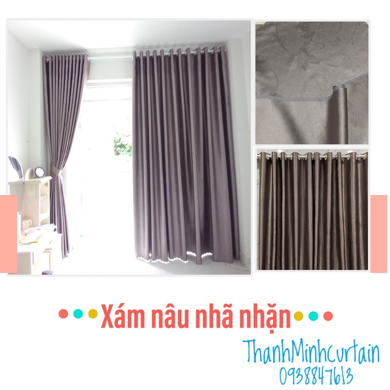 Rèm Cửa Sổ Cao Cấp, Rèm Cửa Chống Nắng 96%, Vải Treo Tường Trang Trí Decor Cửa - THANHMINHCURTAIN