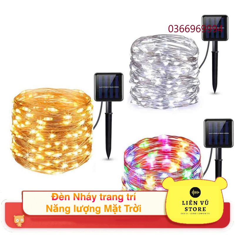 [10m - 20m] Dây Đèn Led Nháy Trang Trí Sử Dụng Năng Lượng Mặt Trời LIENVUSTORE LIENVU0294