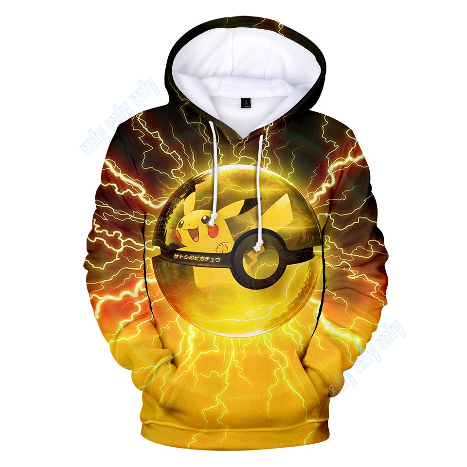 Áo Hoodie In Hình Hoạt Pokemon Đáng Yêu Dành Cho Trẻ Em