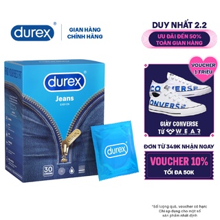 Bao cao su Durex Jeans – Hộp 30 bao