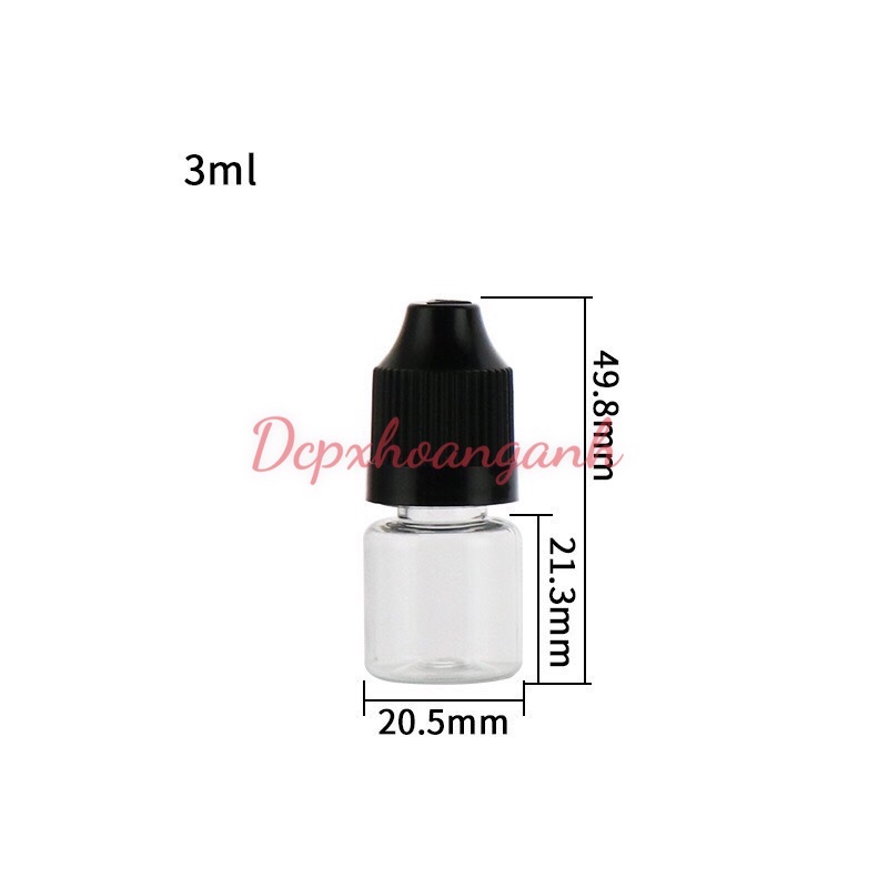 Lọ 3ml và 5ml dùng đựng mực và mỹ phẩm  | Dụng Cụ Phun Xăm Hoàng Anh