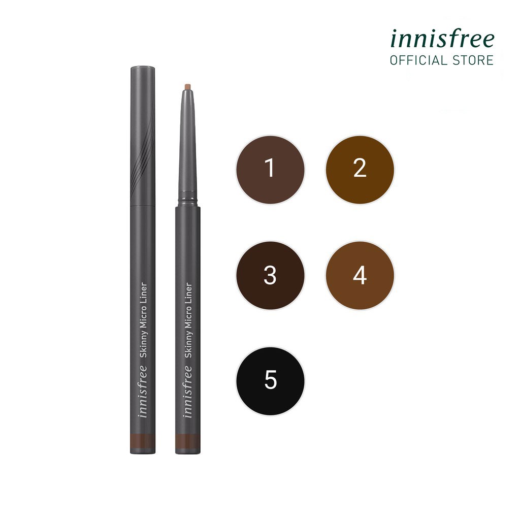 [Mã FMCGMF11 giảm 8% đơn 250K] Chì kẻ viền mắt nét siêu mảnh innisfree Skinny Microliner 0.14g