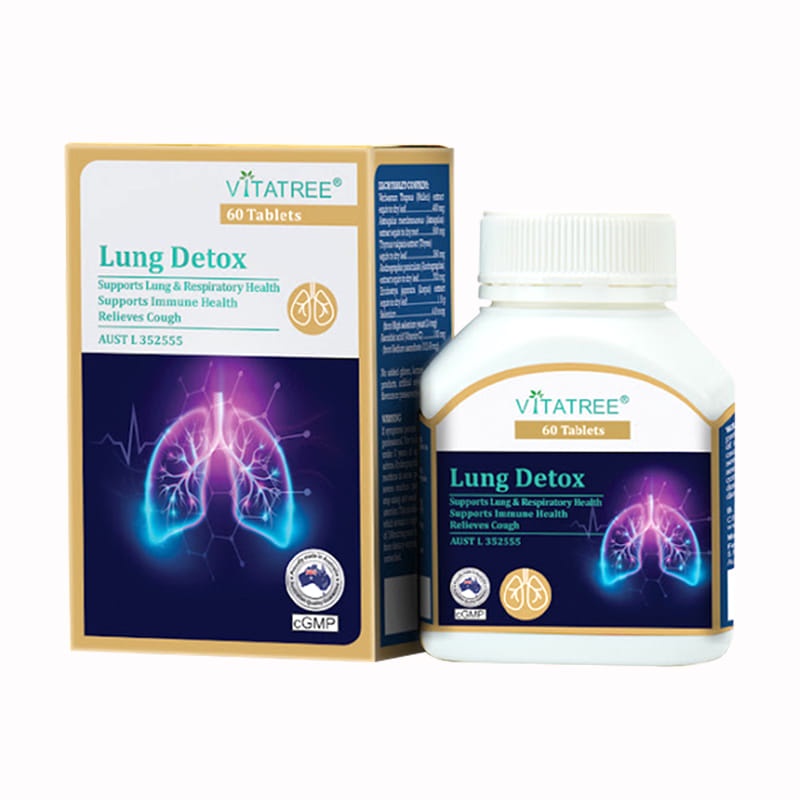 Viên uống thải độc phổi Lung Detox Vitatree 60 viên (Úc)