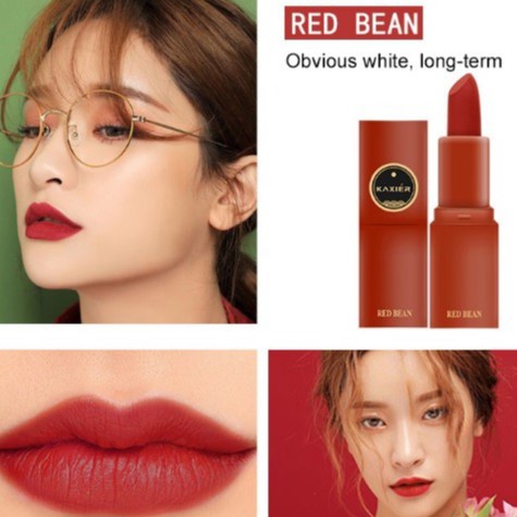 Son Lì Lipstick Kaxier màu #302 RED BEAN