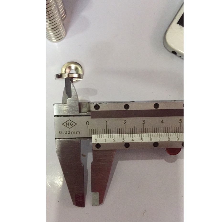 Nam châm viên đất hiếm 15x5 lỗ 4mm