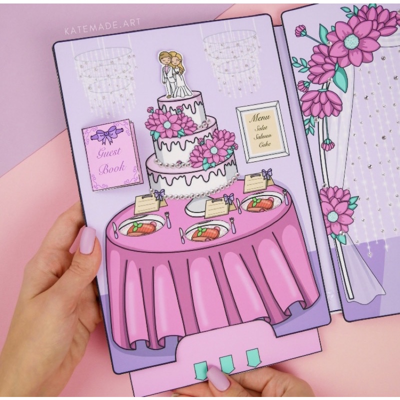 BÚP BÊ GIẤY BỘ SƯU TẬP NGÀY CƯỚI