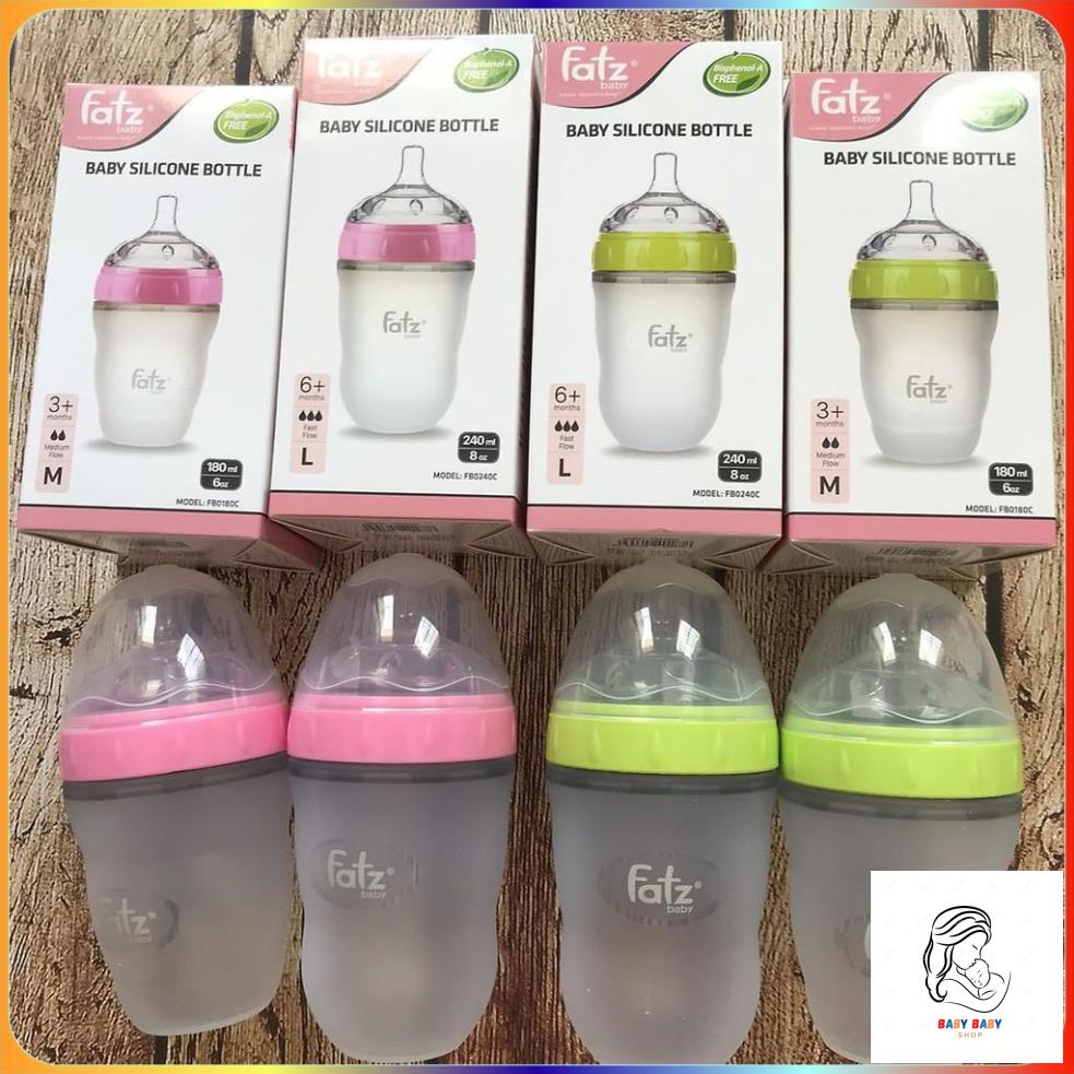 Bình sữa silicon Fatz Baby 180ml / 240ml