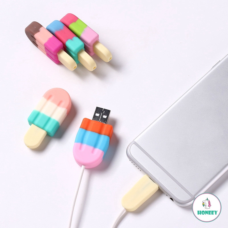 Nắp silicone bảo vệ đầu dây cáp sạc usb chuyên dụng cho huawei oppo