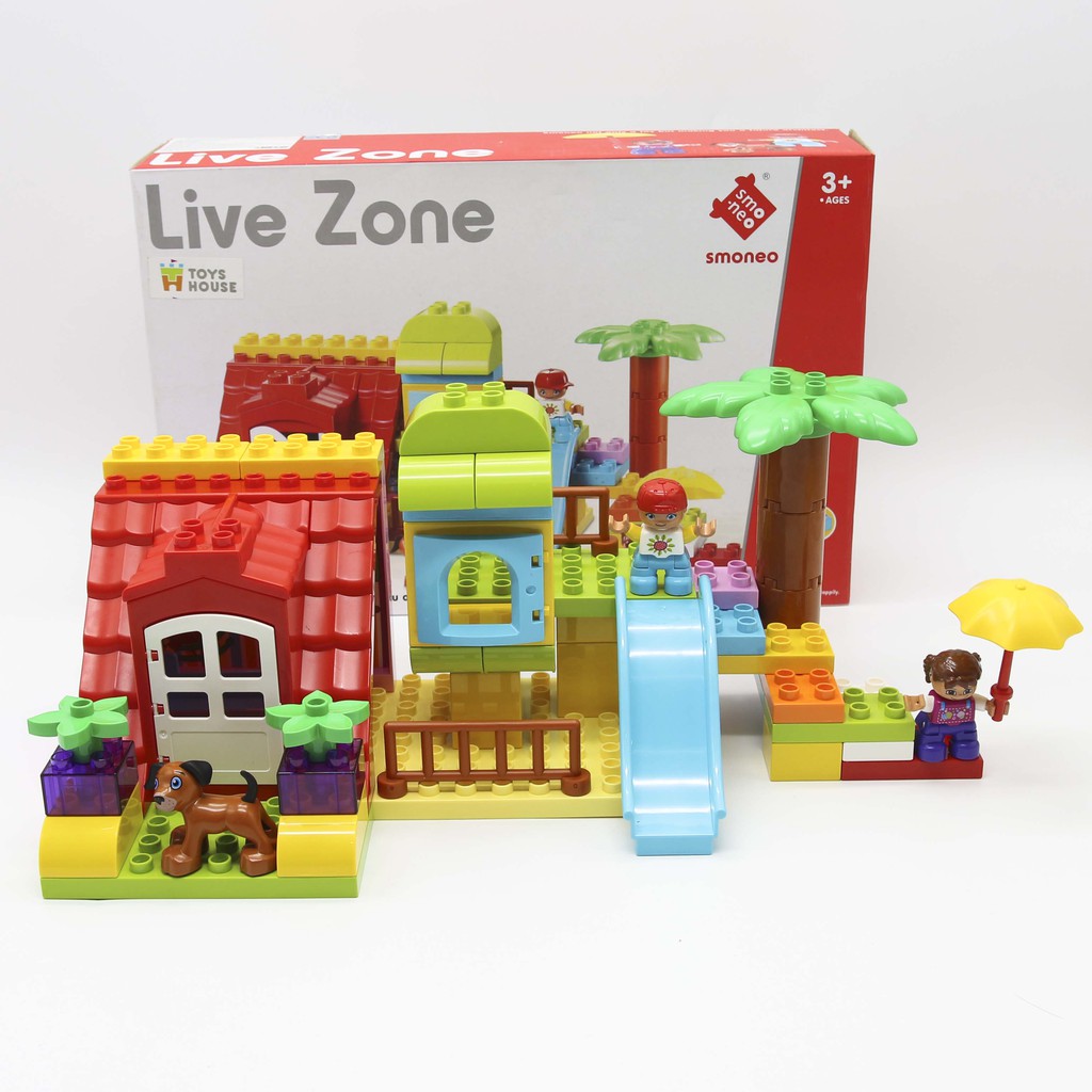 Bộ đồ chơi lắp ghép smoneo duplo Xứ sở thần tiên 50 chi tiết Toyhouse 55004