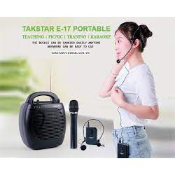 Máy trợ giảng TAKSTAR E17, Công suất 35w, loa, mic cài áo cho giáo viên, hướng dẫn viên