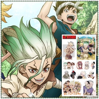 [Hàng mới về] Miếng dán hình xăm tạm thời họa tiết Dr.Stone nhỏ gọn chống nước hình anime quyến rũ