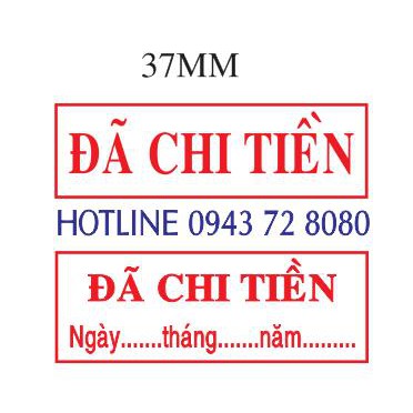 DẤU ĐÃ CHI TIỀN SHINY S852