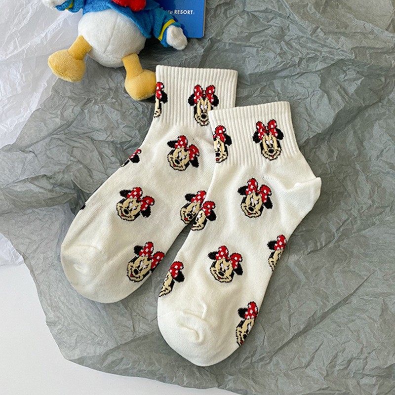 Tất vớ nữ ngắn cổ hoạt hình mickey cute dễ thương chất cotton đẹp NC11