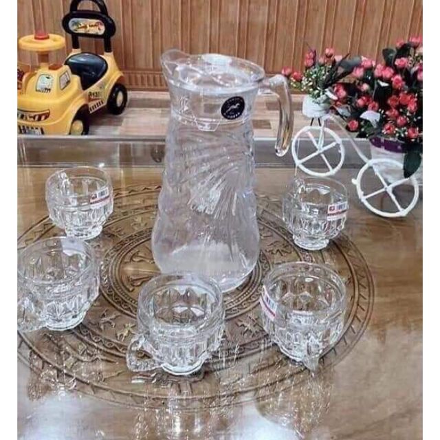 Bộ bình thủy tinh 6 cốc