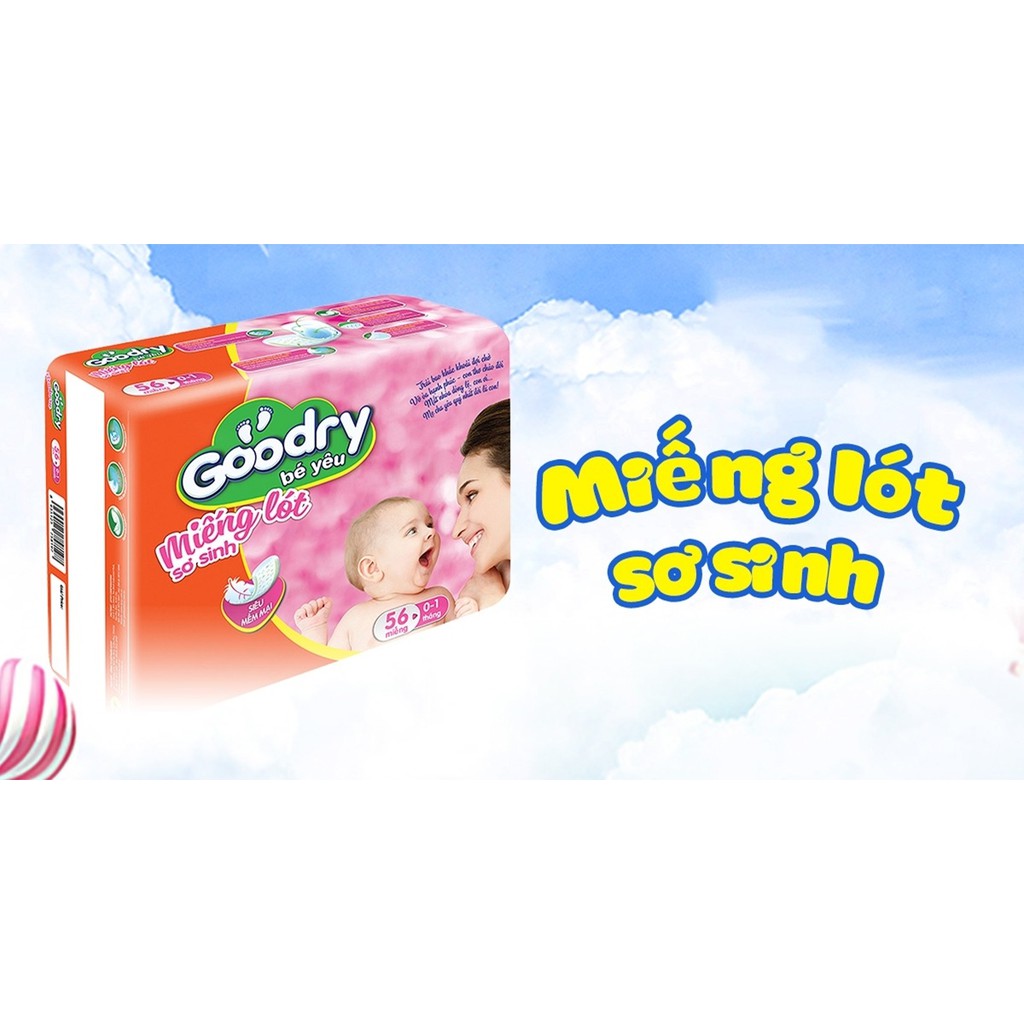 --Miếng lót sơ sinh Goodry 72 miếng Newborn 1