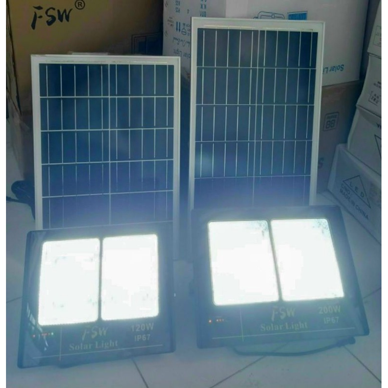 ĐÈN PHA NĂNG LƯỢNG MẶT TRỜI FSW 60W/120W/200W CAO CẤP