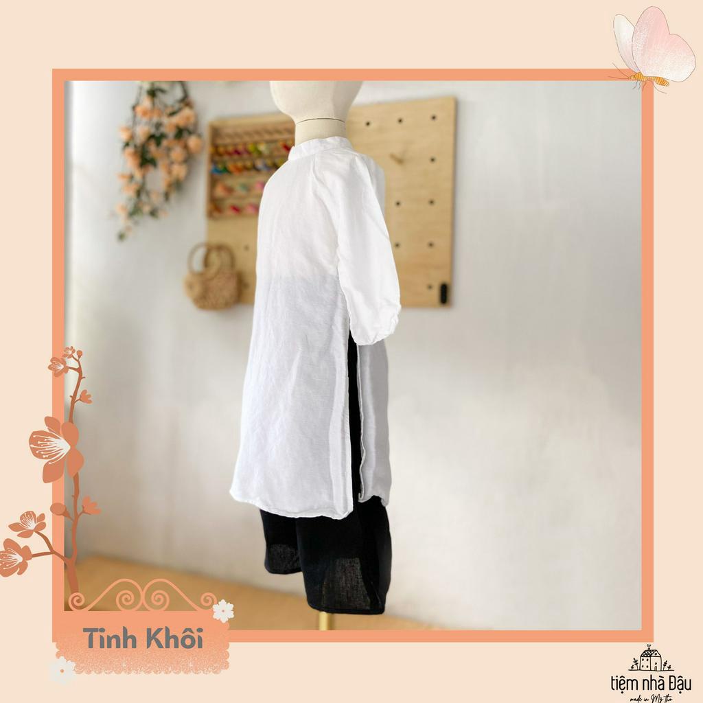 [Tiệm nhà Đậu] Tinh Khôi - Áo dài bé gái thiết kế không kèm mấn
