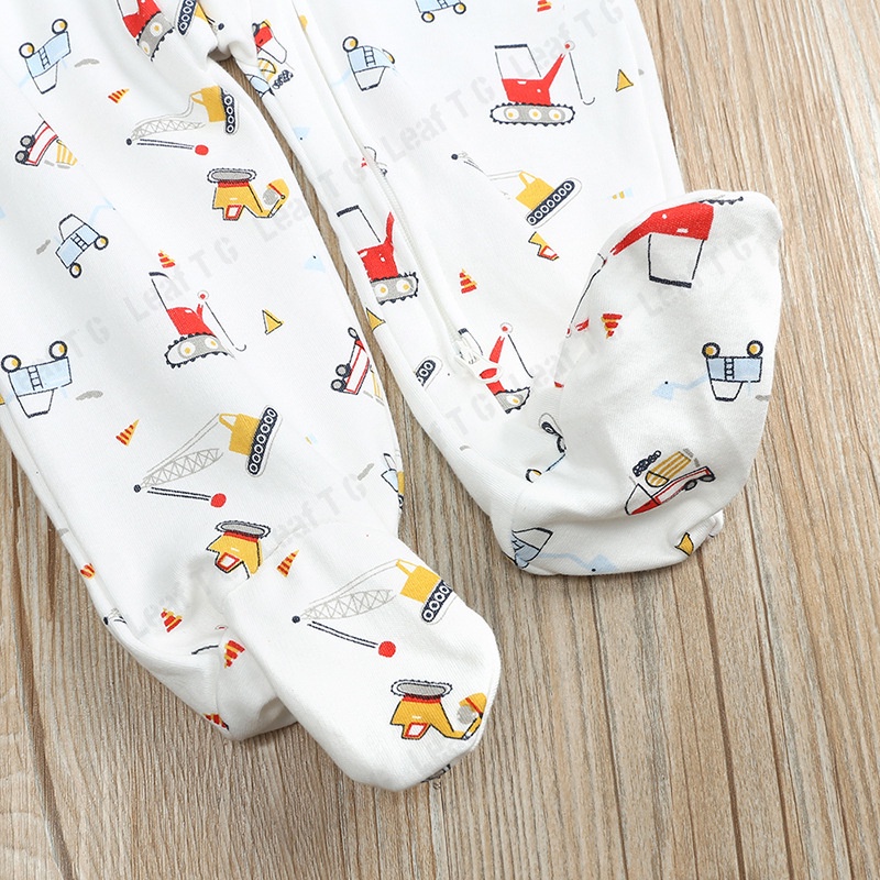 Bộ Áo Liền Quần In Hình One Piece Có Khóa Kéo Dễ Thương Cho Bé Sơ Sinh Từ 0 - 18 Tháng Tuổi