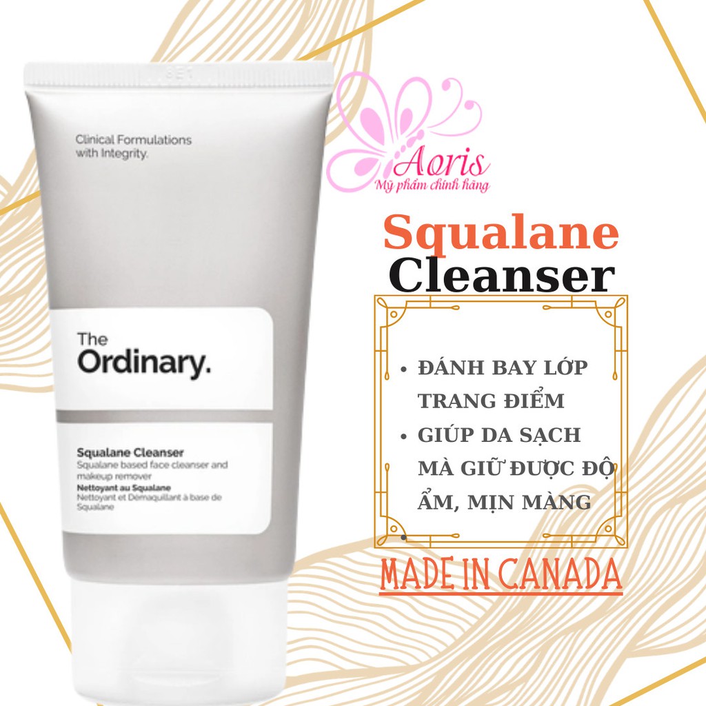 [CANADA- Full Bill] Sữa rửa mặt, tẩy trang Squalane Cleanser - The Ordinary | WebRaoVat - webraovat.net.vn