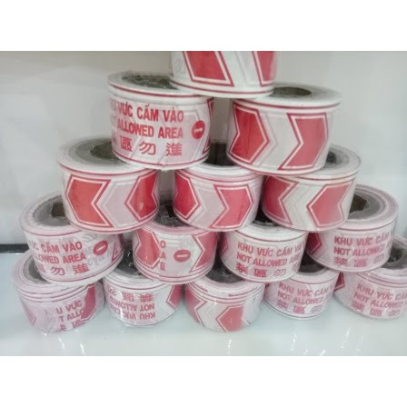 Băng rào cảnh báo công trình 100m