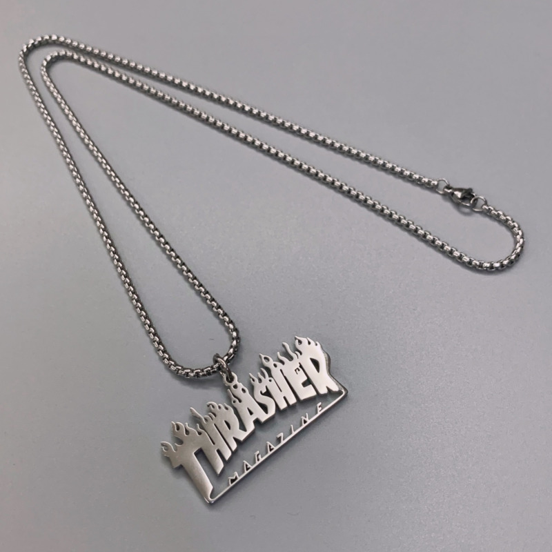 Dây Chuyền Mặt Ngọn Lửa Phong Cách Hàn Quốc Cá Tính