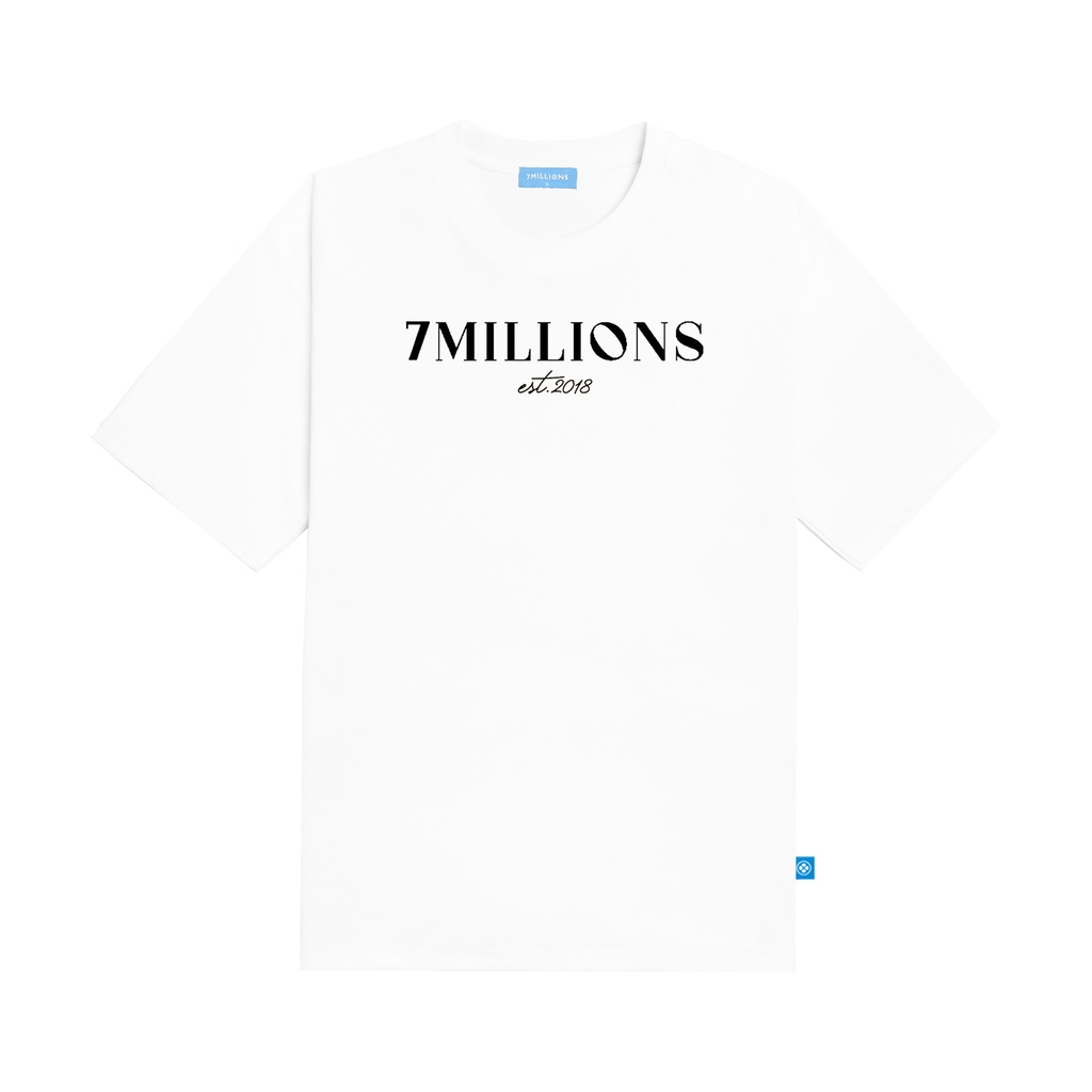 Áo thun 7millions Basic 3.0 Màu trắng Unisex Form oversize