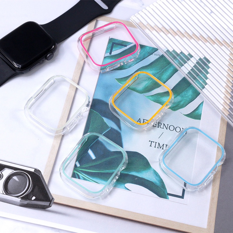 Ốp Bảo Vệ Đồng Hồ Thông Minh Phát Quang Cho Apple Watch 45mm 41mm 38mm 42mm 40mm 44mm iWatch SE 7 6 5 4 3 2 1