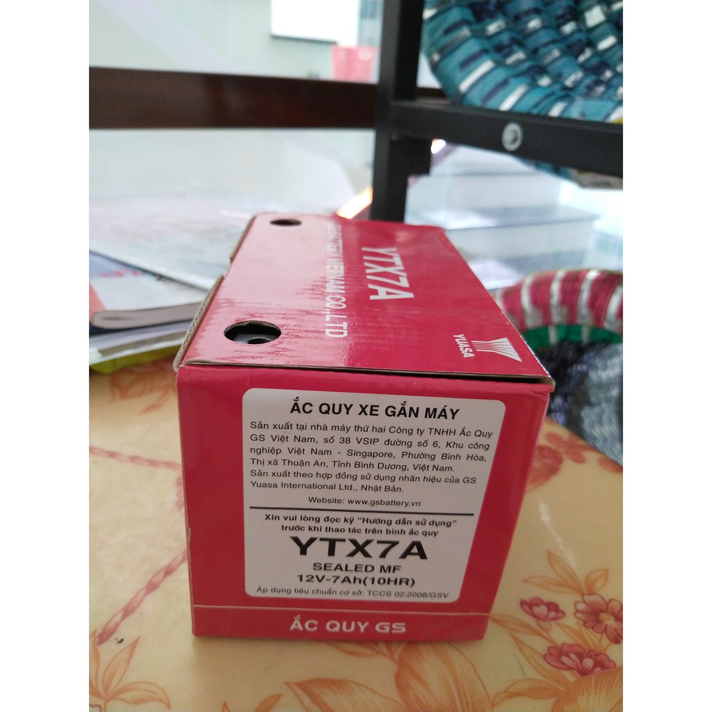 BÌNH Ắc Quy Khô  GS YTX7A (12V-7AH)