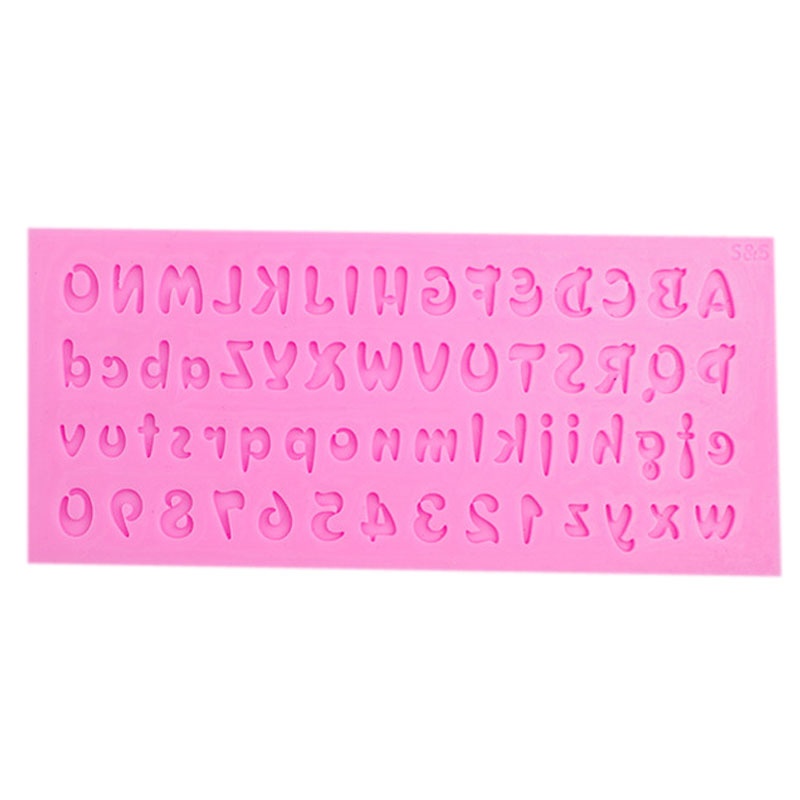 Khuôn Silicone Tạo Hình Chữ Và Số 3D Trang Trí Bánh