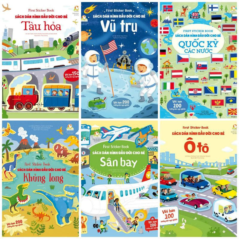 Sách - Sách dán hình đầu đời cho bé - First Stiker book