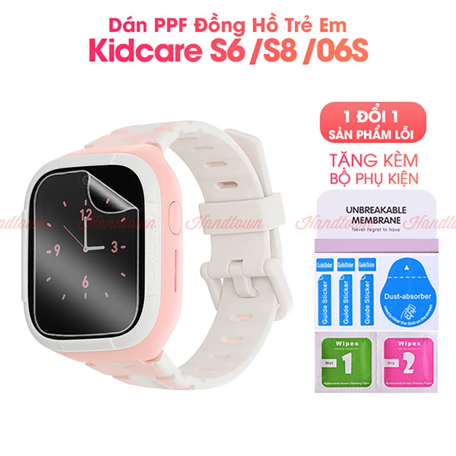 Dán bảo vệ đồng định vị hồ trẻ em Kidcare S6 / S8 4G / 06S film dán dẻo CL mặt kính chống trầy xước va đập video call