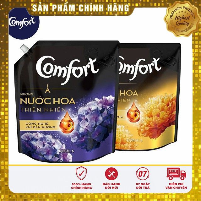 Nước xả vải Comfort Hương Nước hoa thiên nhiên túi 3,2L