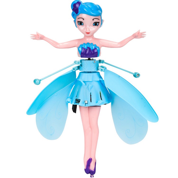 Đồ chơi trẻ em công chúa búp bê bay cảm ứng bằng tay Phát Sáng - cô tiên nhỏ bay