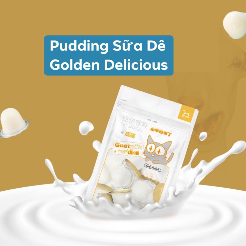 Pudding Sữa Dê 15Gr Cho Mèo - Bổ Sung Canxi - Bổ Sung Chất Dinh Dưỡng - Vị Rất Ngon Mèo Nào Cũng Mê