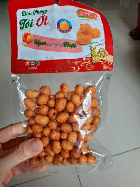 Đậu phộng rang tỏi ớt gói 90g