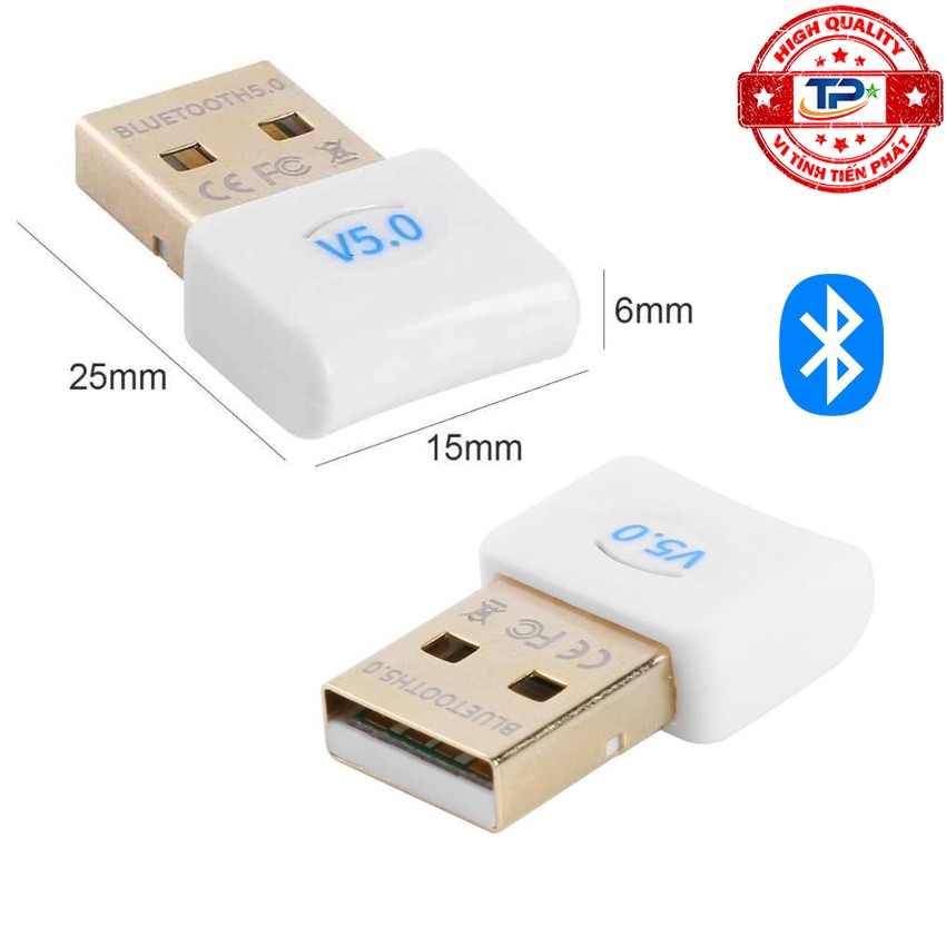 USB Bluetooth 5.0 Dongle dùng cho PC và Laptop phát ra bluetooth kết nối với loa bluetooth và truyền data | WebRaoVat - webraovat.net.vn