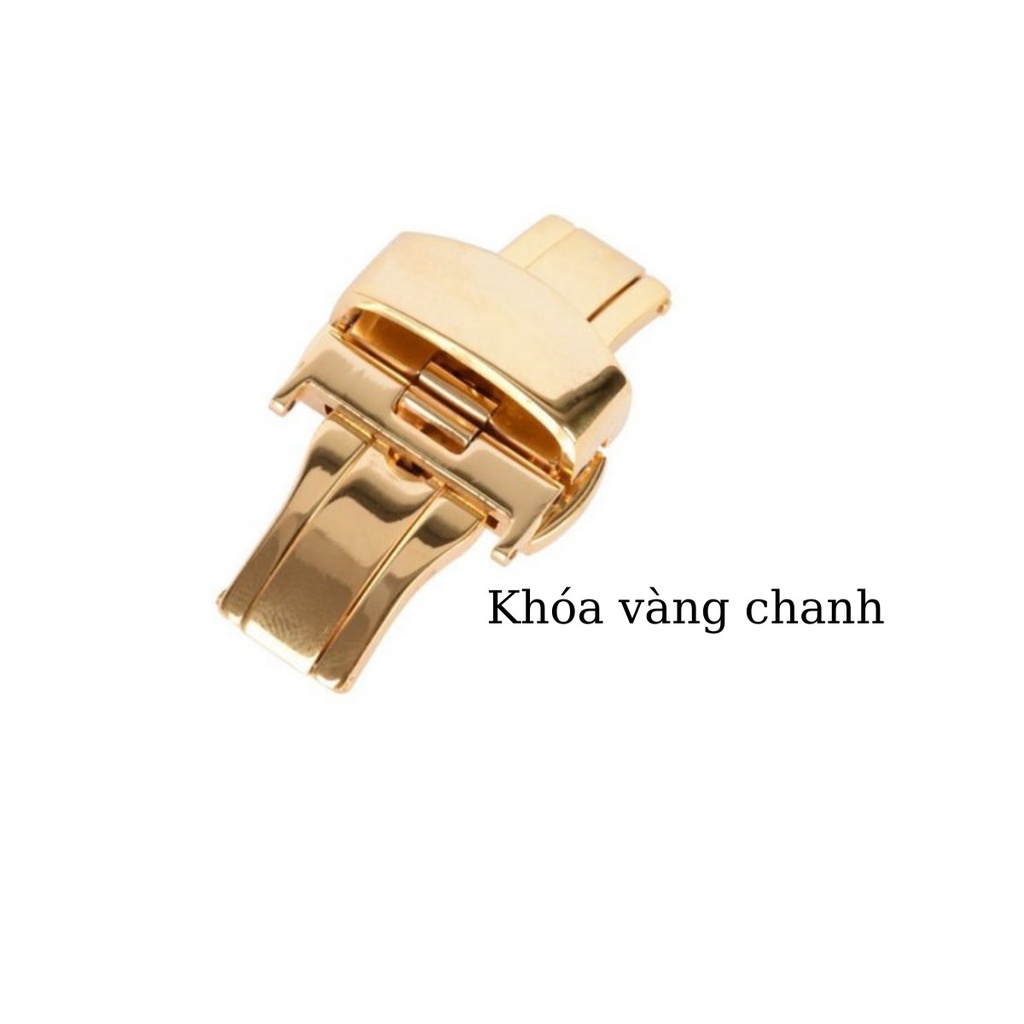 Khóa đồng hồ 3 màu đủ size 16-18-20-22 - Thép không gỉ 316L - Bảo vệ dây da bền đẹp cùng năm tháng.