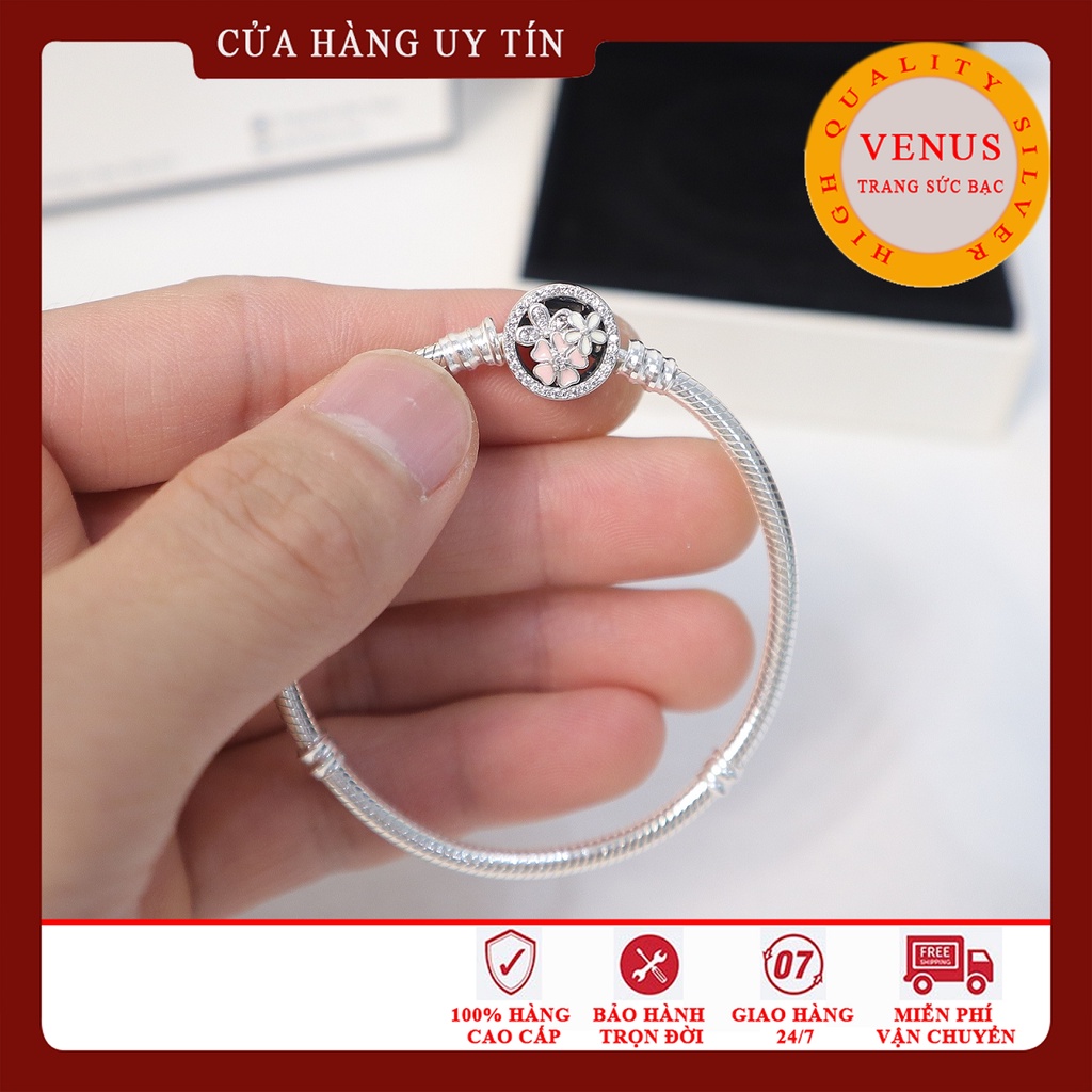 [Hàng cao cấp] Vòng charm khóa hoa- Mã sản phẩm VENUSV12