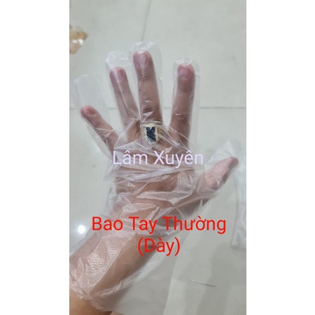 Bao tay nilong ni lông gai  Dày Mỏng❤ nhựa cao su cao cấp chia sẵn 1 lạng 100g rẻ cho quán ăn salon tóc nam nữ nail spa