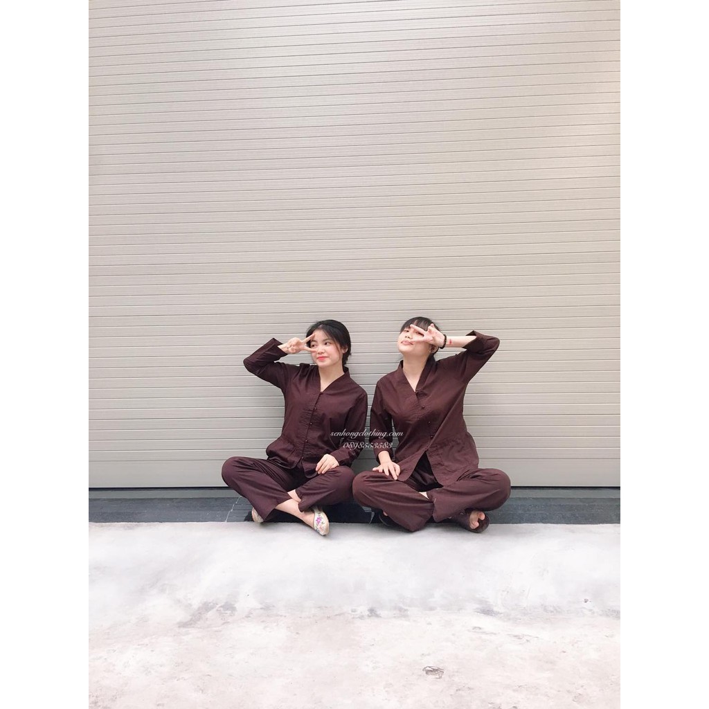 [Mã FATHANG5 giảm 10K đơn 50K] 🎪🚨quần áo phật tử giá rẻ Bộ bà lai không thêu có túi 2 bên, cài cúc nhựa nhẹ nhàng | BigBuy360 - bigbuy360.vn