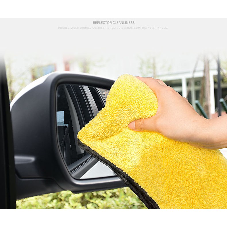 Khăn lau xe ô tô vải Microfiber loại dày mịn cao cấp