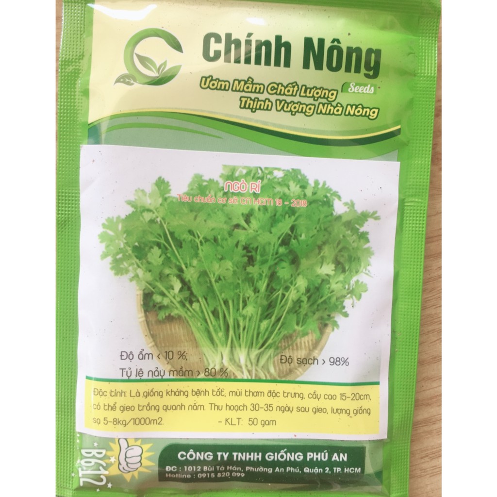 Hạt giống rau Ngò rí