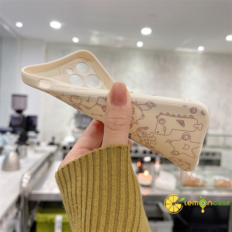 Case Samsung A12 A32 A52 A51 A10S A50 A20S J2 J7 Prime A02S A20 A72 A50S A10 A30S A52S A30 M12 M10 M01S A54 A15 A16 A9 A5 Y12 Y20 A12 Little Monster Anti-fall Soft Case