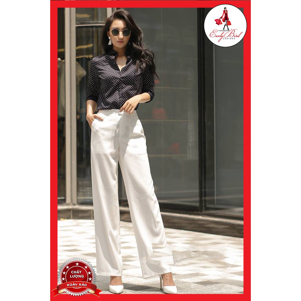 QUẦN DÀI ỐNG RỘNG CHẤT VẢI LỤA MỀM 2 TÚI DÀI 100CM ỐNG RỘNG 23CM SIZE S,M,L | BigBuy360 - bigbuy360.vn