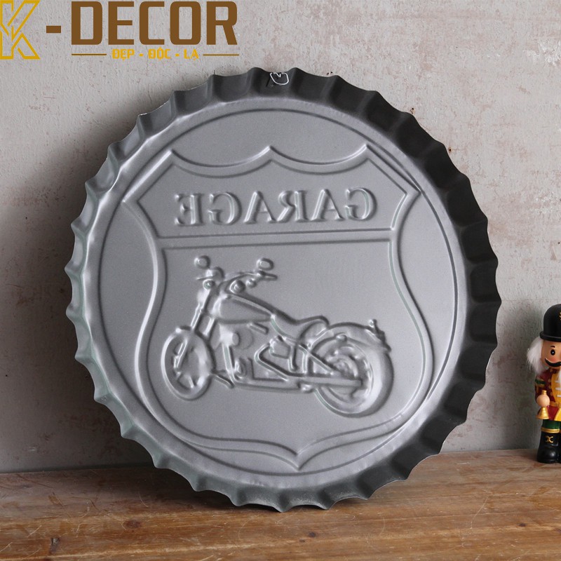 Nắp chai bia decor trang trí treo tường 50cm