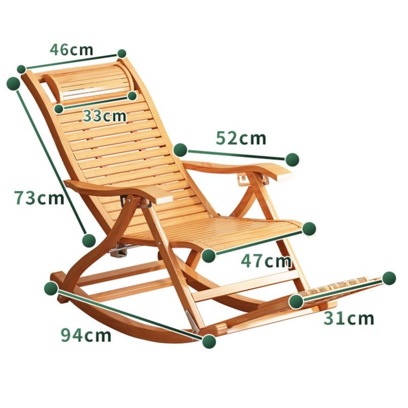 [ Hàng Mới Siêu Hot ] - Ghế bập bênh thư giãn xếp gọn, chất liệu gỗ tre bền đẹp - Gd470