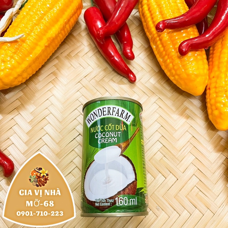Nước cốt dừa đóng lon Wonderfarm 160ml-400ml