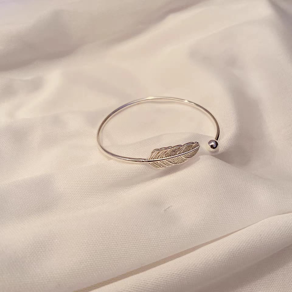 Nhẫn nữ bạc s925 Bảo Tín silver có thể điều chỉnh size Leaf Ring