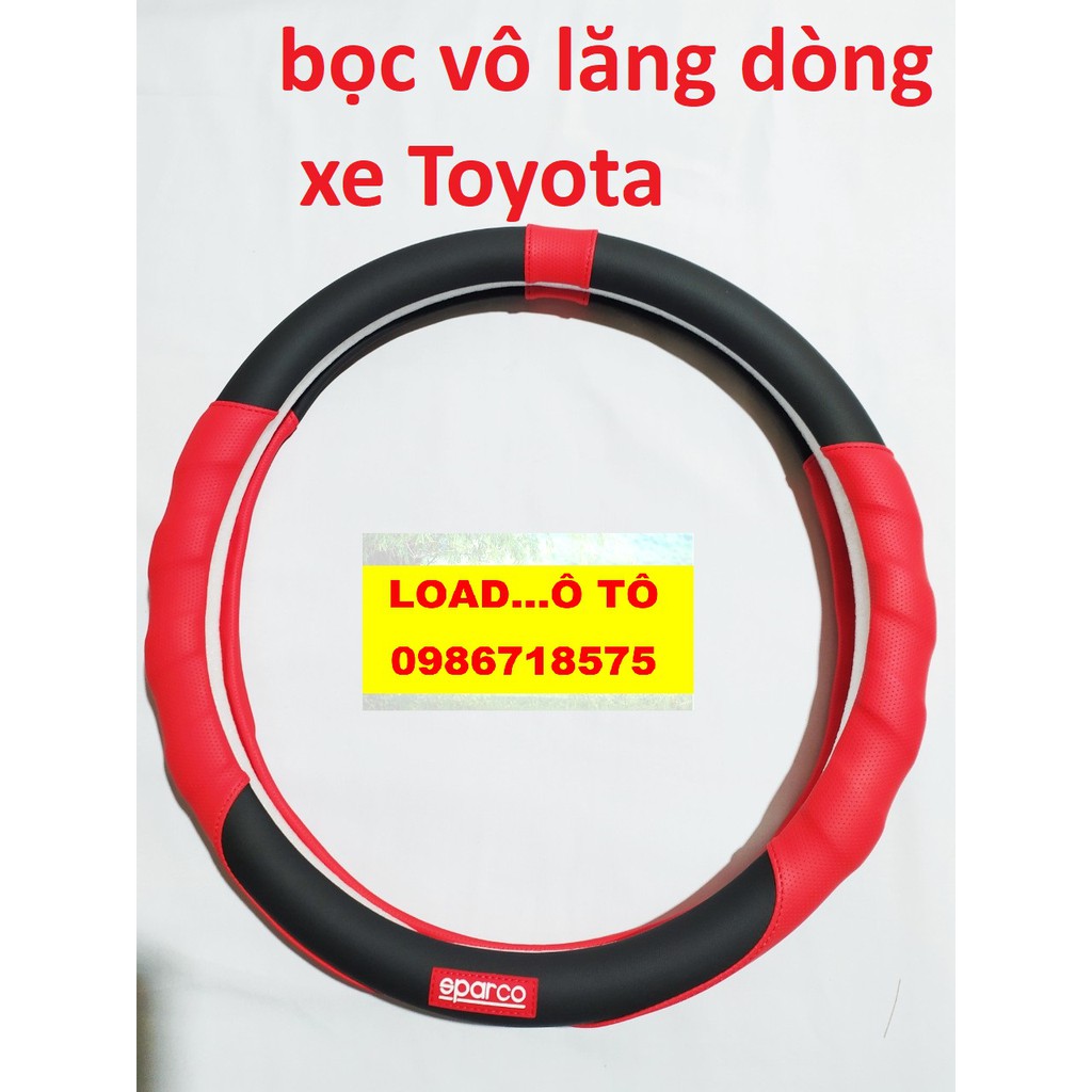 Bọc Vô Lăng Sparco Xe Toyota Vios,Corolla Cross,Wigo,Rush,Fortuner,Innova,Yaris, Hilux, Prado,Altis Cao Cấp